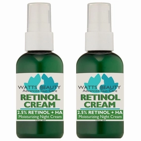 2.5% Retinol Cream for Face and Body - Lightweight, pore-friendly cream containing anti-aging retinol, hyaluronic acid, vitamin E, vitamin B5, and jojoba oil for all skin types - 4.48 oz.