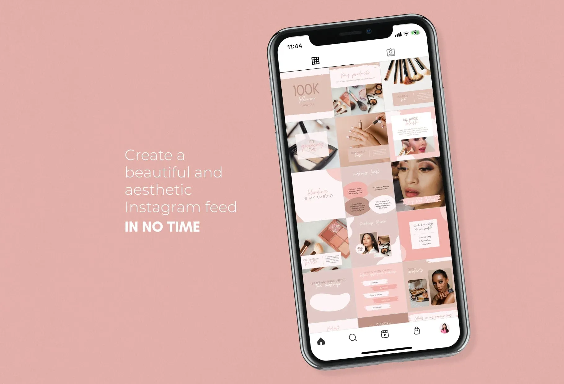 30 Makeup Instagram Post Canva Templates
