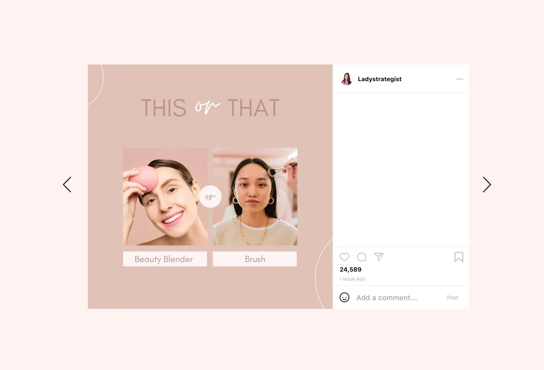 30 Makeup Instagram Post Canva Templates