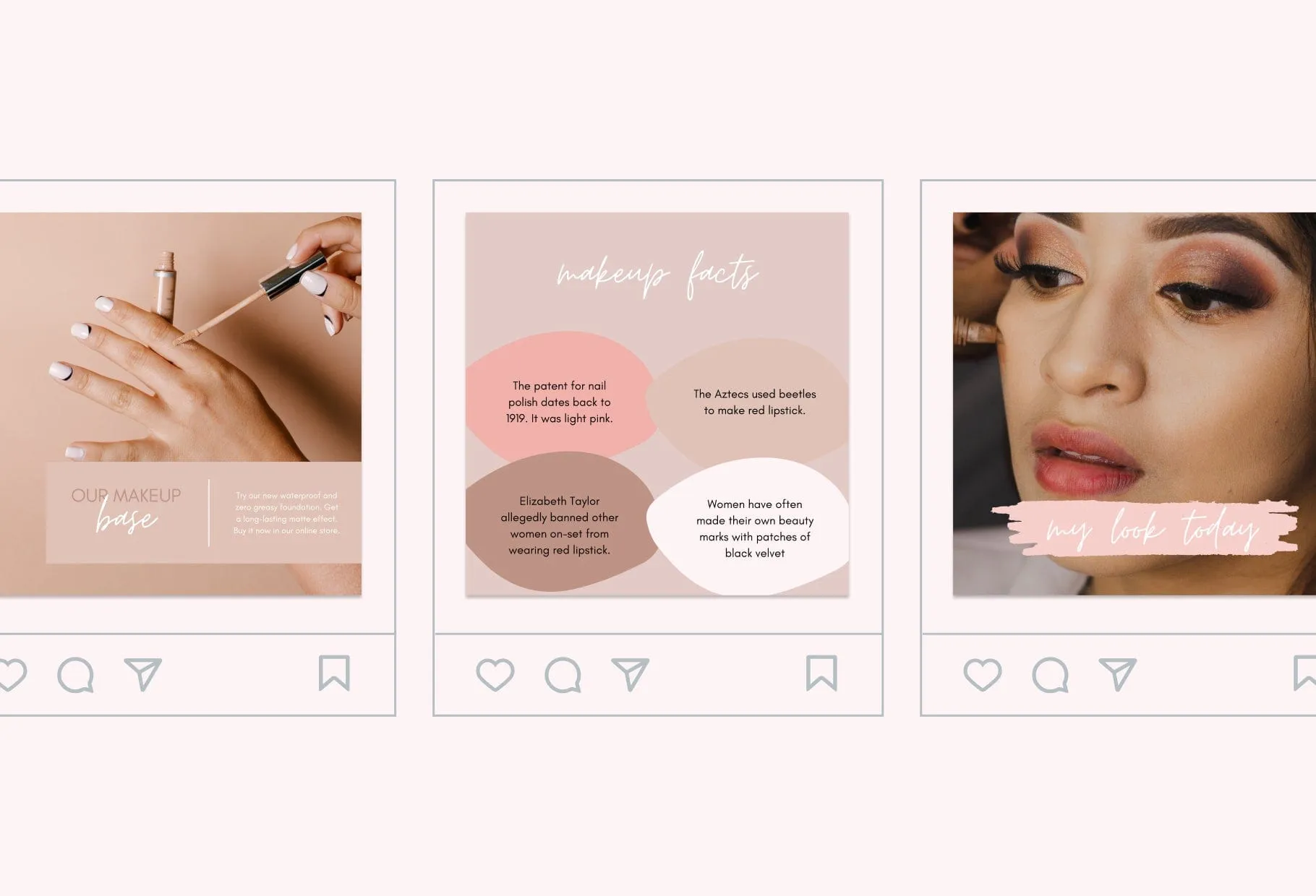 30 Makeup Instagram Post Canva Templates
