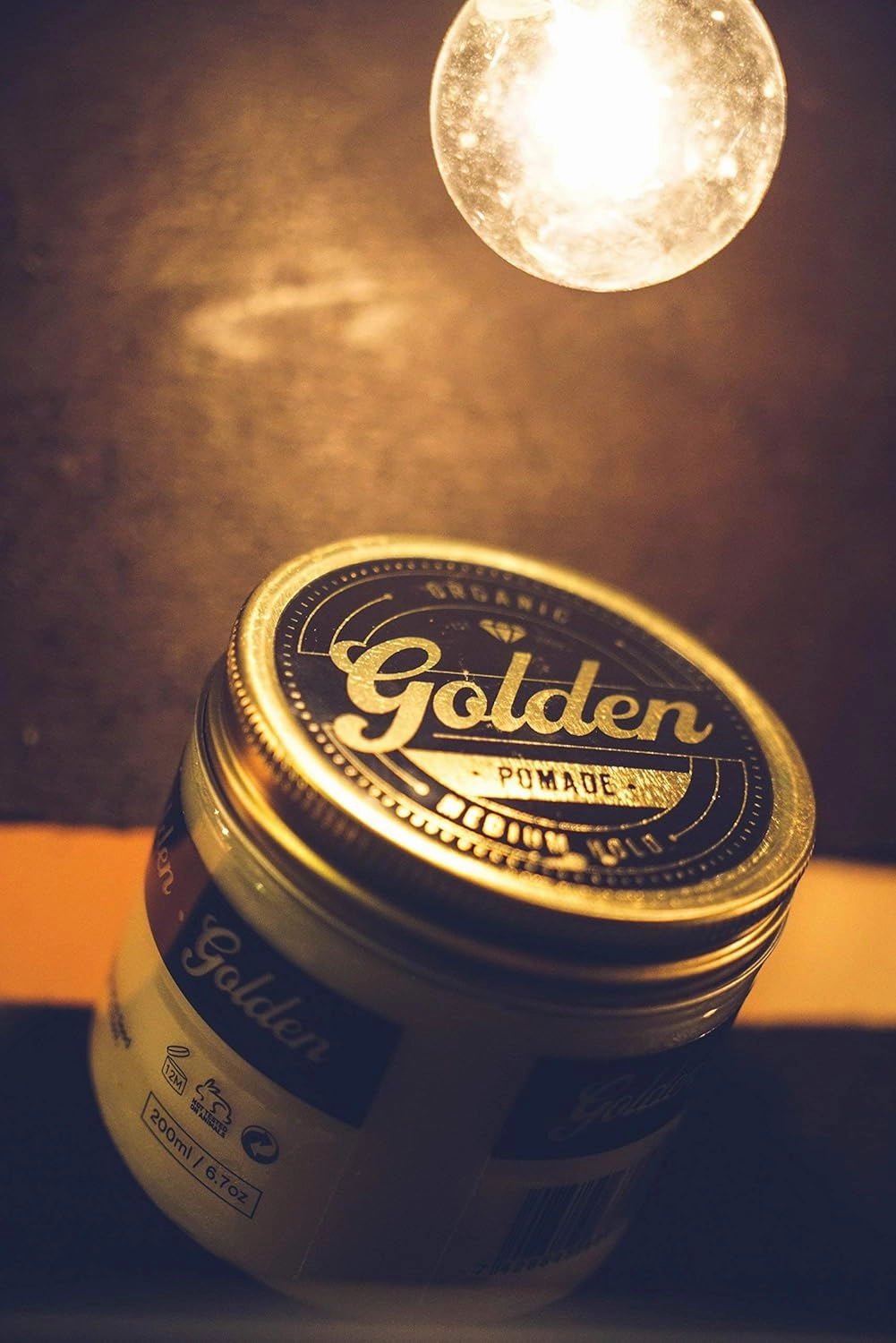 3,3 Oz Organic & Natural Hair Pomade Wax & Oil Base - Made in Denmark - Perfect Shine effect - Medium and Flexible Hold - UNISEX -Organic