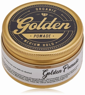 3,3 Oz Organic & Natural Hair Pomade Wax & Oil Base - Made in Denmark - Perfect Shine effect - Medium and Flexible Hold - UNISEX -Organic