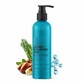 & Hyaluronic Acid Body Wash with Sea Butter & Sweet Almond Oil | Moisturizing Body Wash Shower Gel for Softer, Smoother Skin | Sulfate & Paraben Free | for Women & Men | 245ml