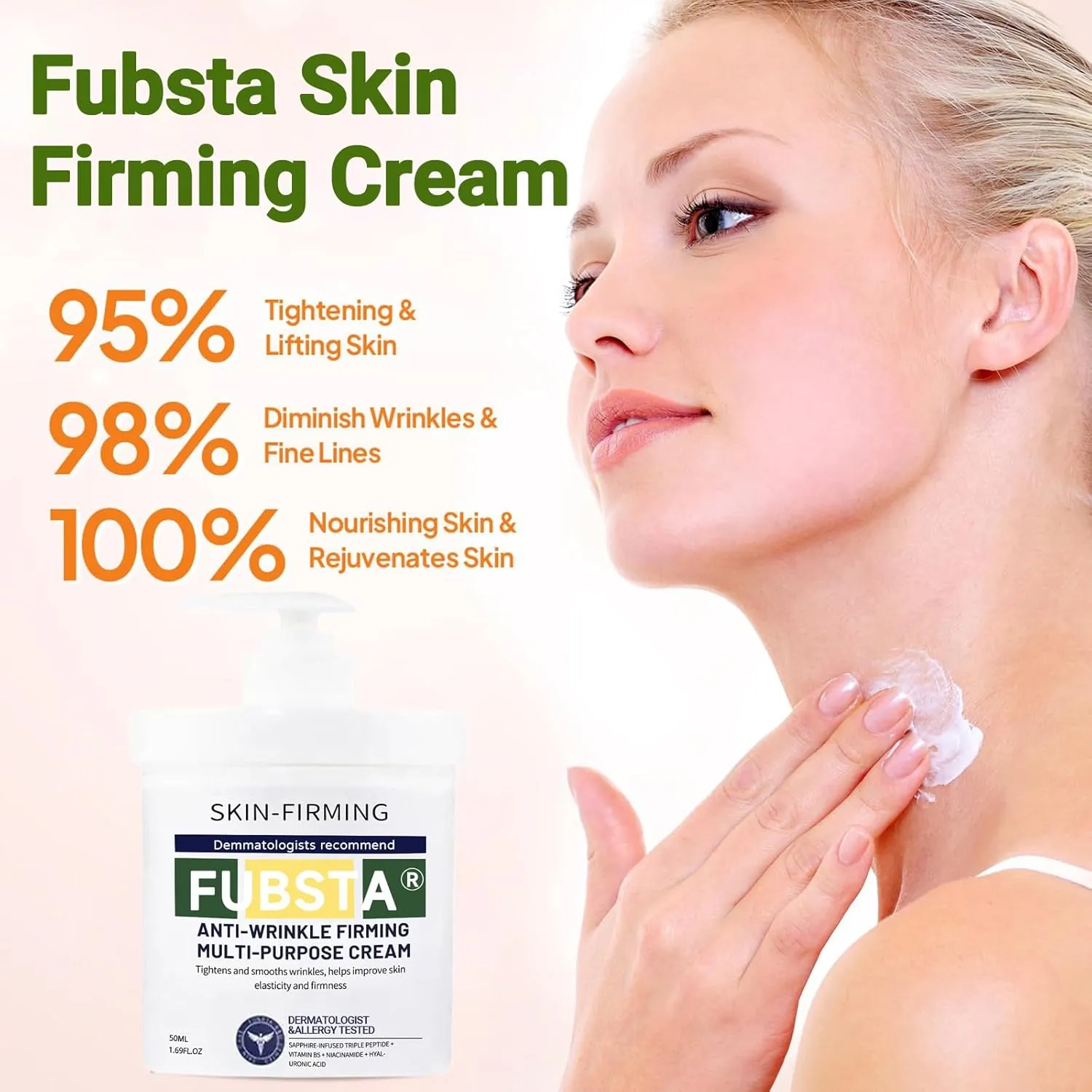Advanced Firming & Wrinkle-Reducing Cream -Skin Firming Rejuvenating Cream, Skin Firming Rejuvenating Serum Deep Hydration, Skin Firming Rejuvenation for All Skin Types (1 Bottle)
