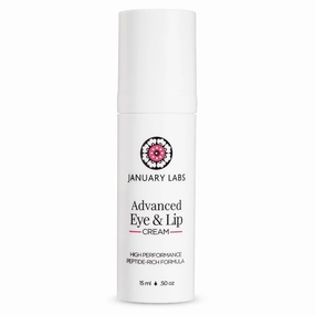 Advanced Eye and Lip Cream, High-Performance Eye Cream for Dark Circles and Puffiness, Nourishing Lip and Under Eye Cream for Wrinkles, Tri-Peptide Blend for Youthful Glowing Skin, 15mL