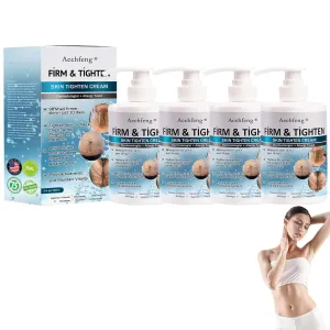 Aeehfengf Firm Tighten Skin Tighten Cream, skin tightening cream, Anti-Aging Neck Cream for Tightening and Wrinkles on Neck & Décolleté for Women Lifting, for All Skin Types (4 Bottle)