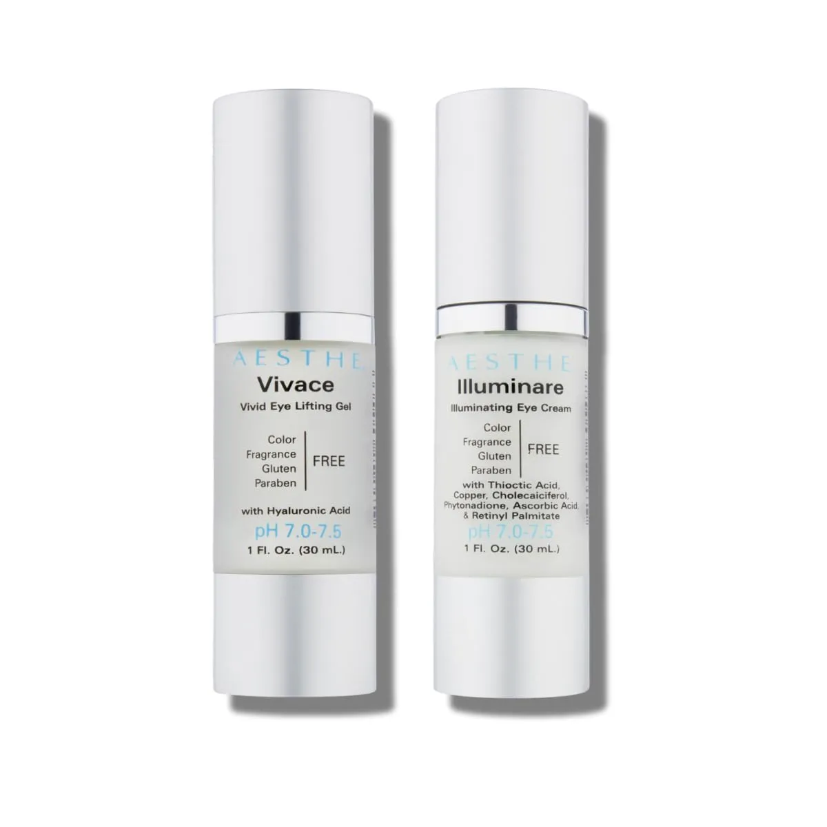 Aesthe Vivace Eye Lifting Gel - Revitalize & Firm   Aesthe Illuminare Illuminating Eye Cream Bundle