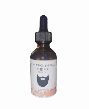 Alan A'rion Skincare : "The Mr. Beard Moisturizing Oil" Ingredients include Lavender Herbs/Jojoba Oil/Grapeseed Oil/Vitamin E Oil/Bottle with Dropper 2oz
