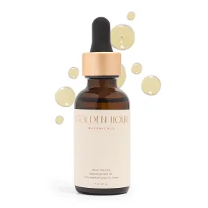 All Natural Organic Skin Care Products Made in USA, Vegan, Cruelty Free Face Oil, Moisturizing   Hydrating Facial Oil Moisturizer with Rose Hip Seed Oil, 1fl oz/30ml, Dew Drops