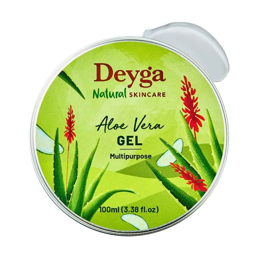 Aloe Vera Gel | Multipurpose Gel for Face, Skin & Hair | Soothing & Hydrating | For All Skin Types | Men & Women | 100g (Pack of 1)