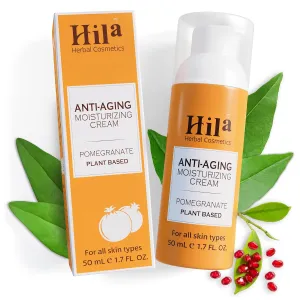 Anti Aging Moisturizing cream - Pomegranate plant based - Vitamin E, C, & A, Anti Aging Cream - Skin Firming & Tightening Face Moisturizer - 50ml