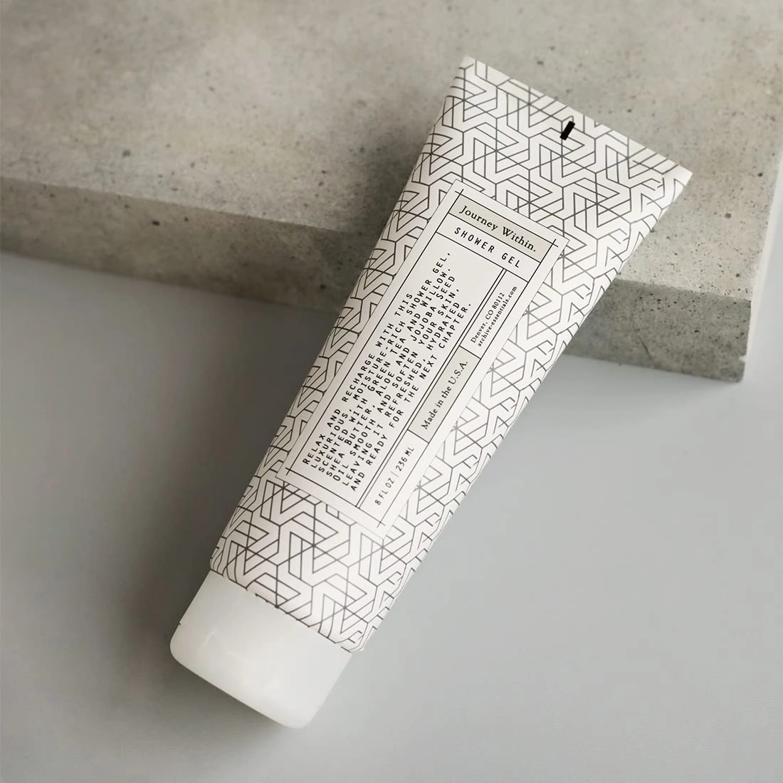 Archive Journey Within Shower Gel Natural Moisturizing Body Wash for Men & Women Lightly Scented 8 Fl oz