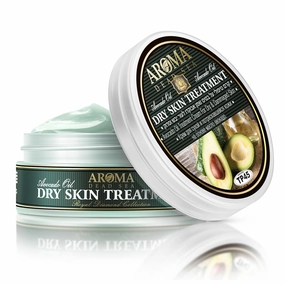 AROMA DEAD SEA Avocado Oil Intensive Dry Skin Cream, Heals Cracked Heels, Knees, Legs, Ankles & Hands - Rich Moisturizing Treatment with Vitamin E, Chamomile & Dead Sea Minerals, 5.4 fl.oz