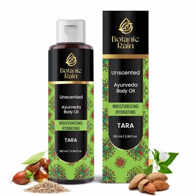 Ayurveda Unscented Body Oil After Shower, Moisturizing & Hydrating Natural Organic Fragrance Free For Women And Men, Ayurveda Products For Crepey Skin - 3.38 Fl Oz (1)