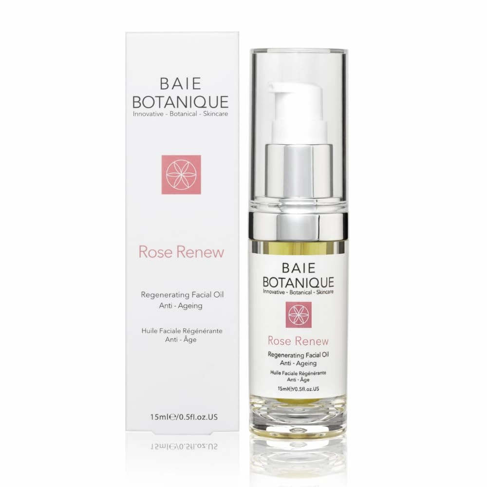Baie Botanique Anti-Aging Facial Oil 15ml - Rose Absolute, Camelia, Borage, Evening Primrose, Abyssinian & Amla Oil - 100% Natural, 90% Organic