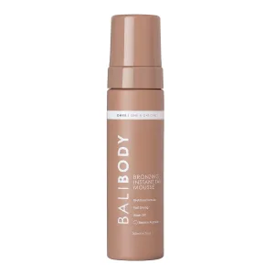 Bali Body Instant Tan Mousse | Dark self tanner, streak-free with quick-dry tanning | Chocolate-tinted sunless tanner with Natural looking fake tan | 200ml/6.7oz