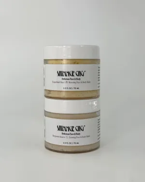Balm Set – Grapefruit Glacé & Bergamot Beurre (2.5 oz x 2)