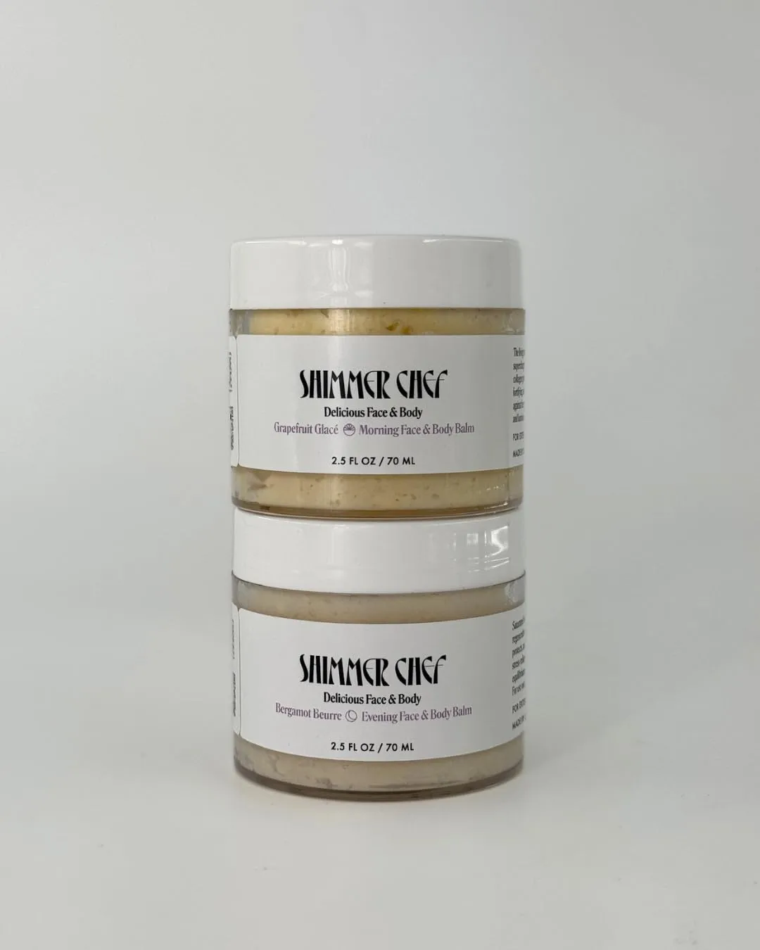 Balm Set – Grapefruit Glacé & Bergamot Beurre (2.5 oz x 2)