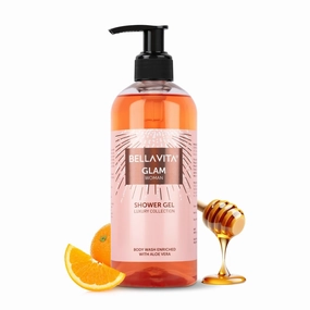 Bell Vitaa Luxury Glam Woman Body Wash Shower Gel 500ml | Deep Cleansing, Hydrating & Moisturising with Aloe Vera Extract | Softer, Smoother Skin | Suitable for All Skin Types