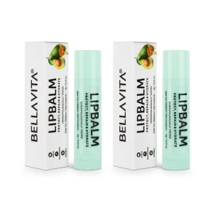 Bella Vita Organic Lip Balm NicoBalm 2 Pack For Women,Men,Boys & Girls To Hydrate Dry, Chapped, Damaged Lips & Get Baby Lips | Pre Smoke Balm | Pre Lipstick Balm, 7 gm Each