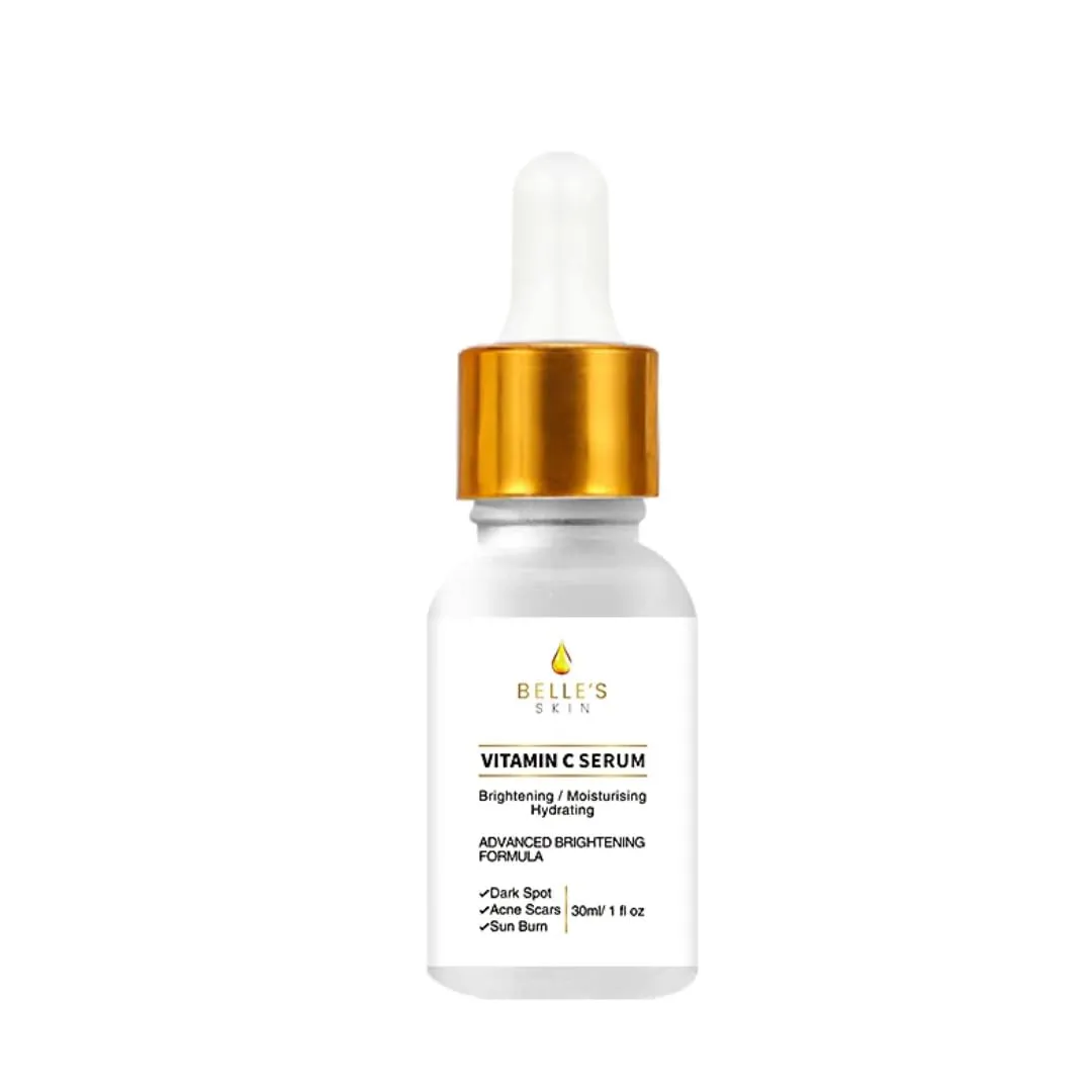 Belle's Skin - Vitamin C Serum | Organic Skin Serum for All Skin Types | Jojoba & Chamomile Oil