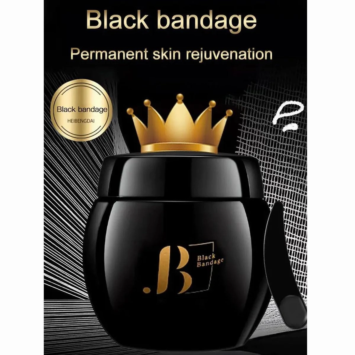 Black Bandage Anti Wrinkle Face Cream Skin Rejuvenation Cream 50ml/1.75oz (2Pcs)