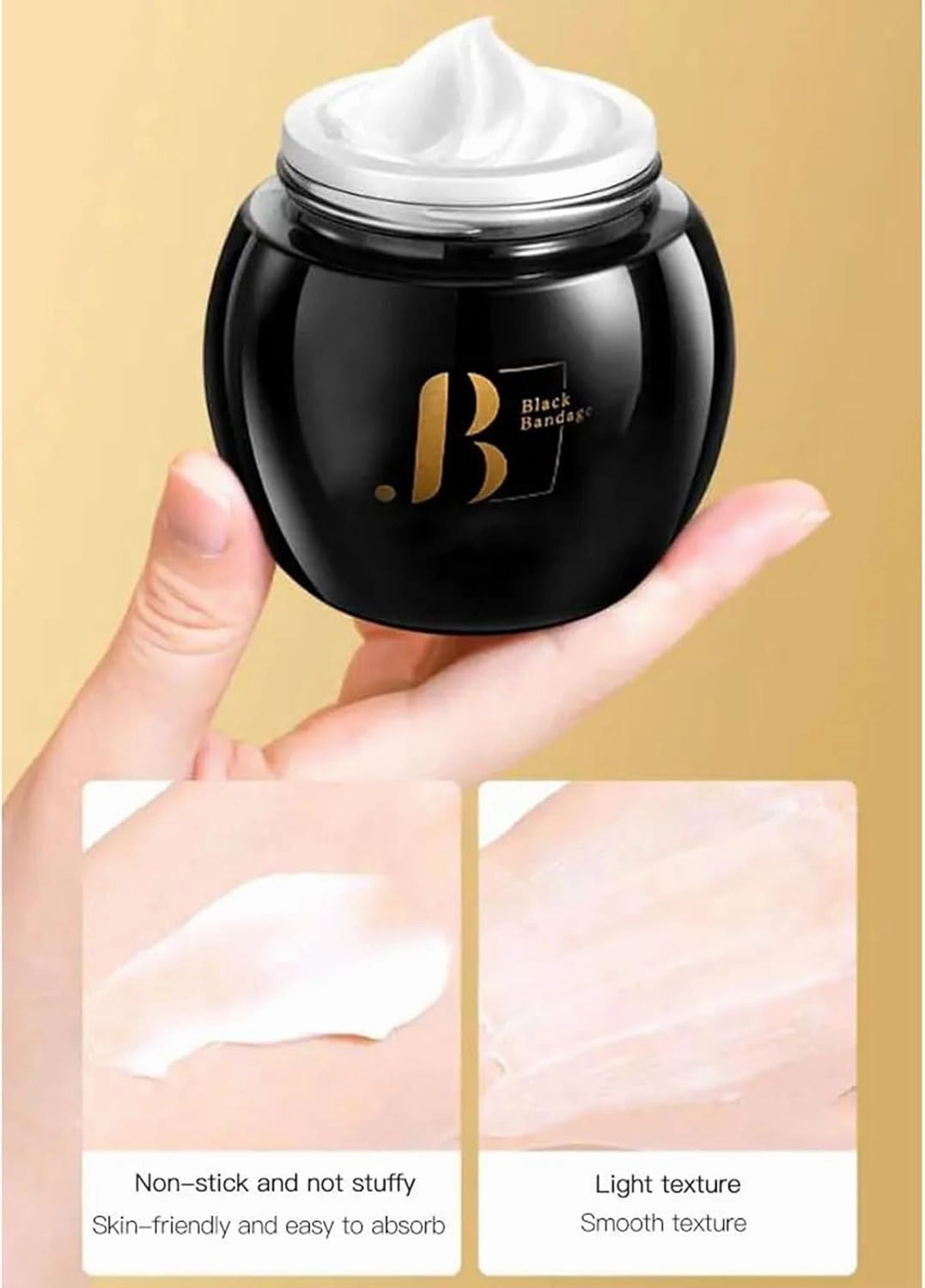 Black Bandage Face Cream, Black Bandage Anti-Wrinkle Face Cream, Black Bandage Skin Rejuvenation Cream, Black Bandage rejuvenating face Cream, Suitable ​for All Skin Types (3 Pcs)