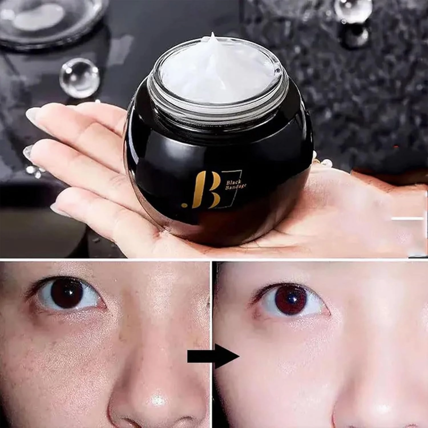 Black Bandage Face Cream, Black Bandage Anti-Wrinkle Face Cream, Black Bandage Skin Rejuvenation Cream, Black Bandage rejuvenating face Cream, Suitable ​for All Skin Types (3 Pcs)