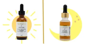 Blue Poppy Day & Night Age Defying Duo: Dr. Sun's Age Defying   Golden Goddess Gua Sha Face Oil - ReDermaVive by People's Herbs