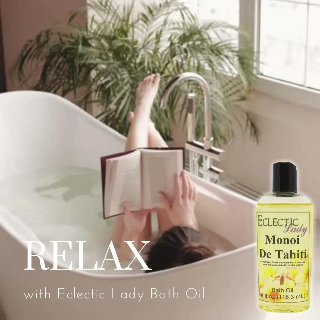 Blueberry Cobbler Bath Oil by Eclectic Lady - Scented Bath Oil - Relaxing & Moisturizing Bathing Oil - Fragrance Body Oil For Dry & Rough Sensitive Skin - Body Daily Nourishing Shower Oil (16 oz)