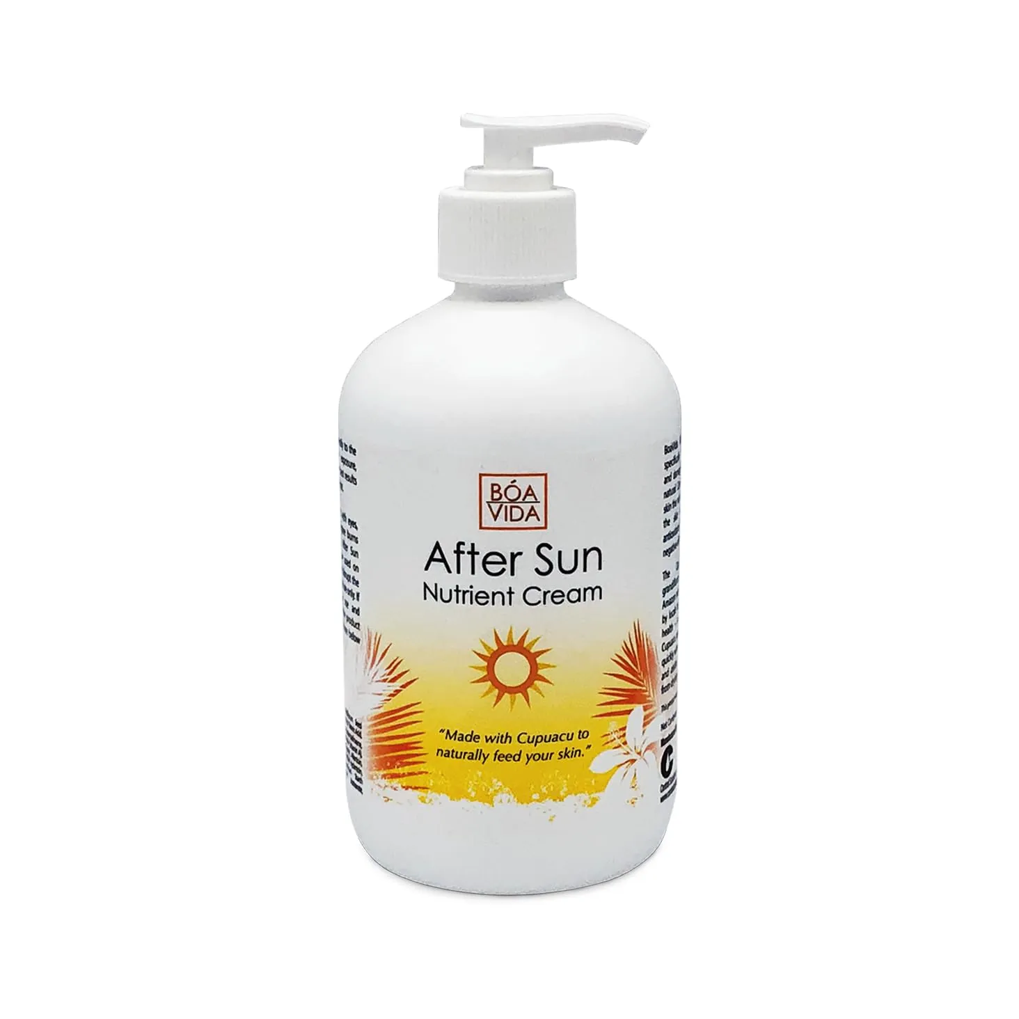 BoaVida After Sun Lotion Nutrient Body Cream and Tan Enhancer - Sun Burn Recovery Cream for After Sun Exposure, Made with Cupuacu Butter 16 Ounce