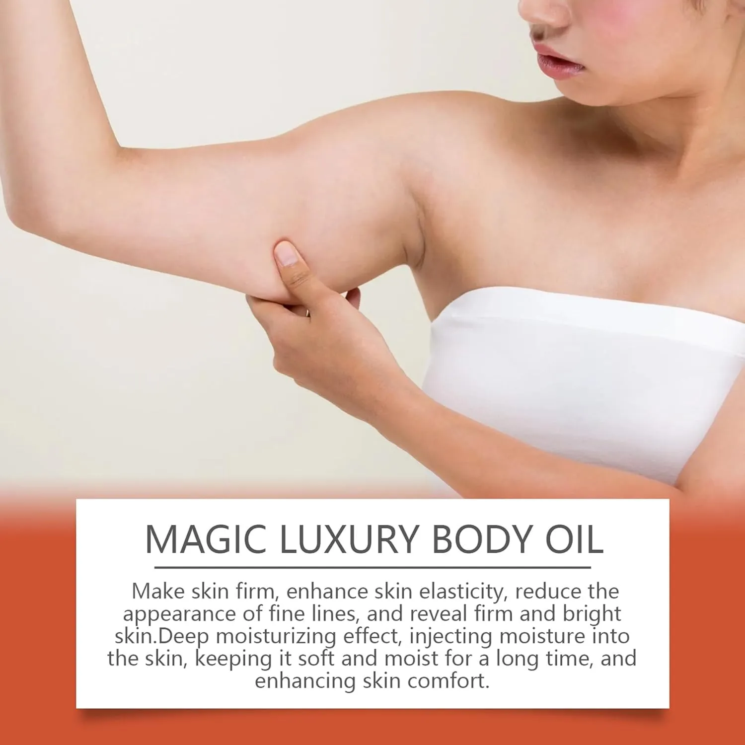 Body Firming Oil, Magic Body Oil Skin Tightening for Arms, Chest, and Thighs, with Vitamin E, Rosehip, and Almond OiI -100ml (2pcs, one size)