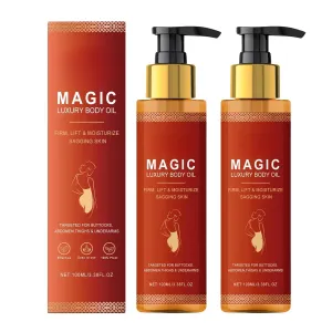 Body Firming Oil, Magic Body Oil Skin Tightening for Arms, Chest, and Thighs, with Vitamin E, Rosehip, and Almond OiI -100ml (2pcs, one size)