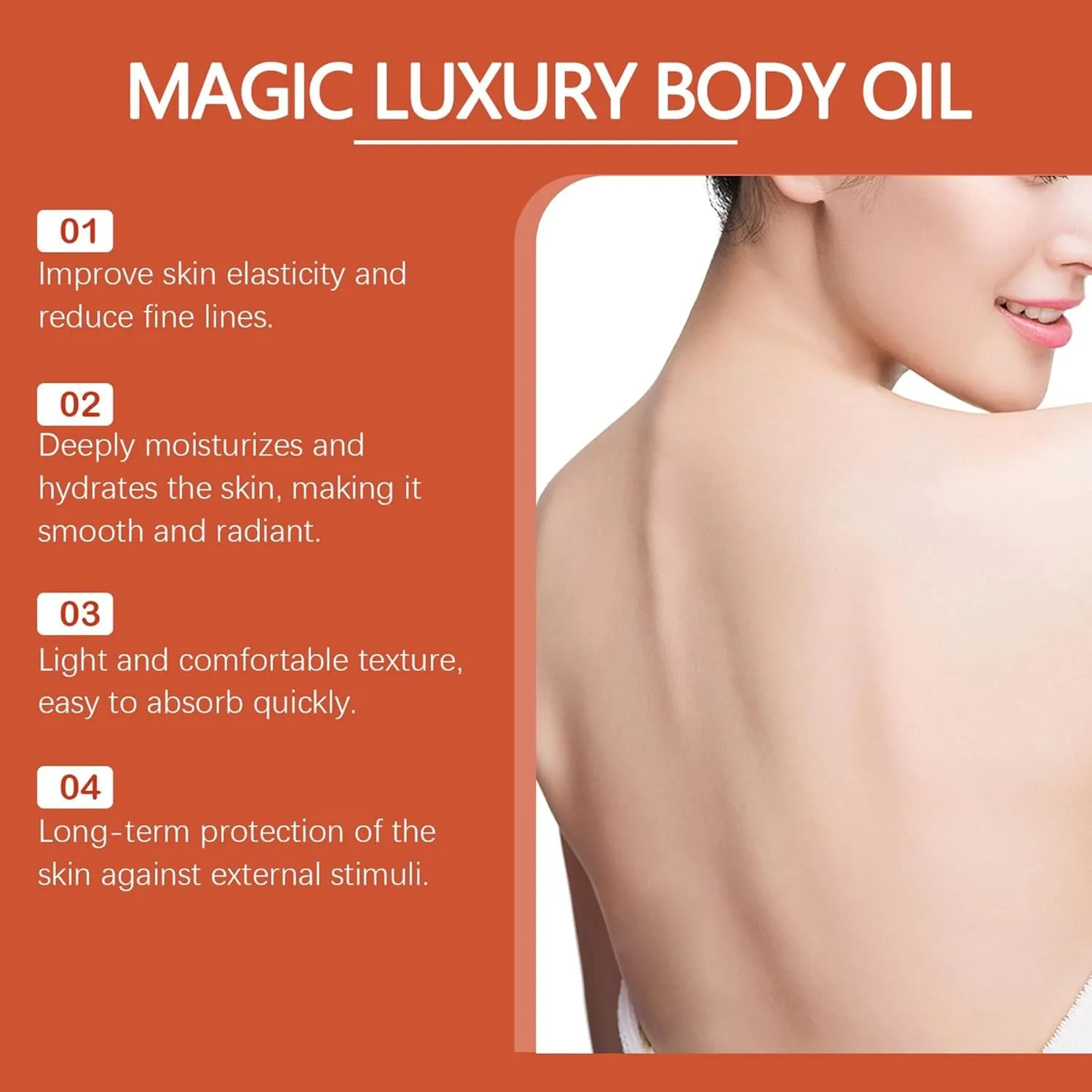 Body Firming Oil, Magic Body Oil Skin Tightening for Arms, Chest, and Thighs, with Vitamin E, Rosehip, and Almond OiI -100ml (2pcs, one size)