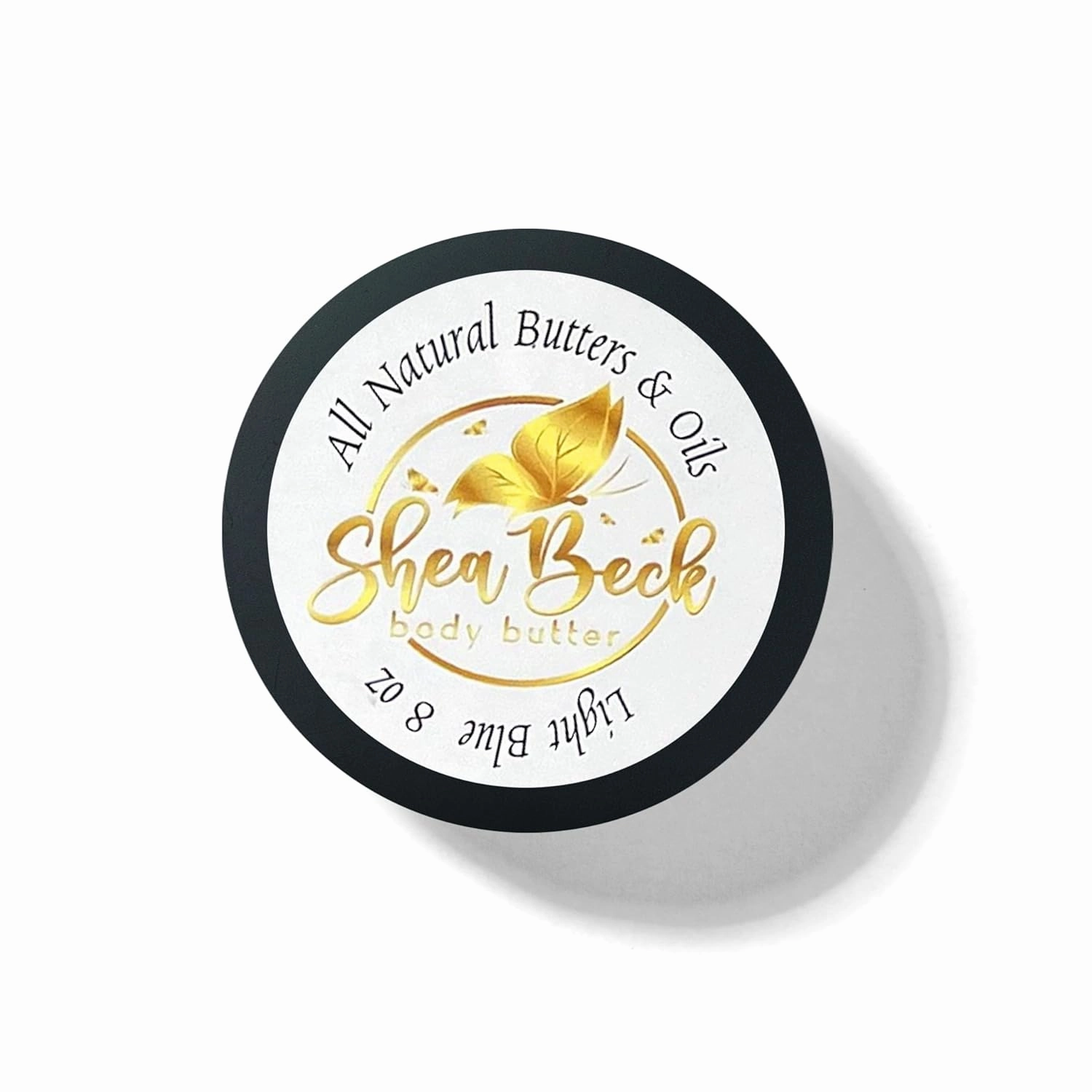 Body Butter Blend: Natural Shea, Cocoa, & Mango w/Jojoba Oil for Radiant Skin and Beard | Moisturizing 8 Oz, Light Blue (Our version of)