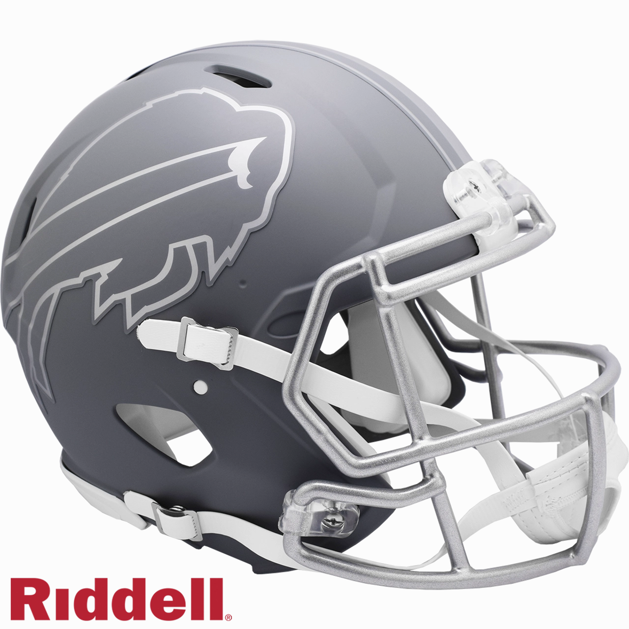 Buffalo Bills Helmet Riddell Authentic Full Size Speed Style Slate Alternate - Riddell