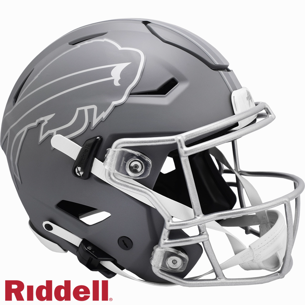 Buffalo Bills Helmet Riddell Authentic Full Size SpeedFlex Style Slate Alternate - Riddell