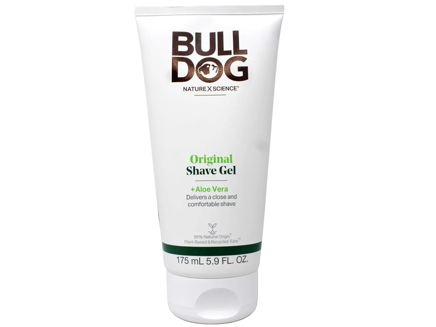 Bulldog Original Shave Gel for Men, Aloe Vera Enriched, Delivers a Close & Comfortable Shave, 95% Natural Origin, 5.9 fl oz (Pack of 2)