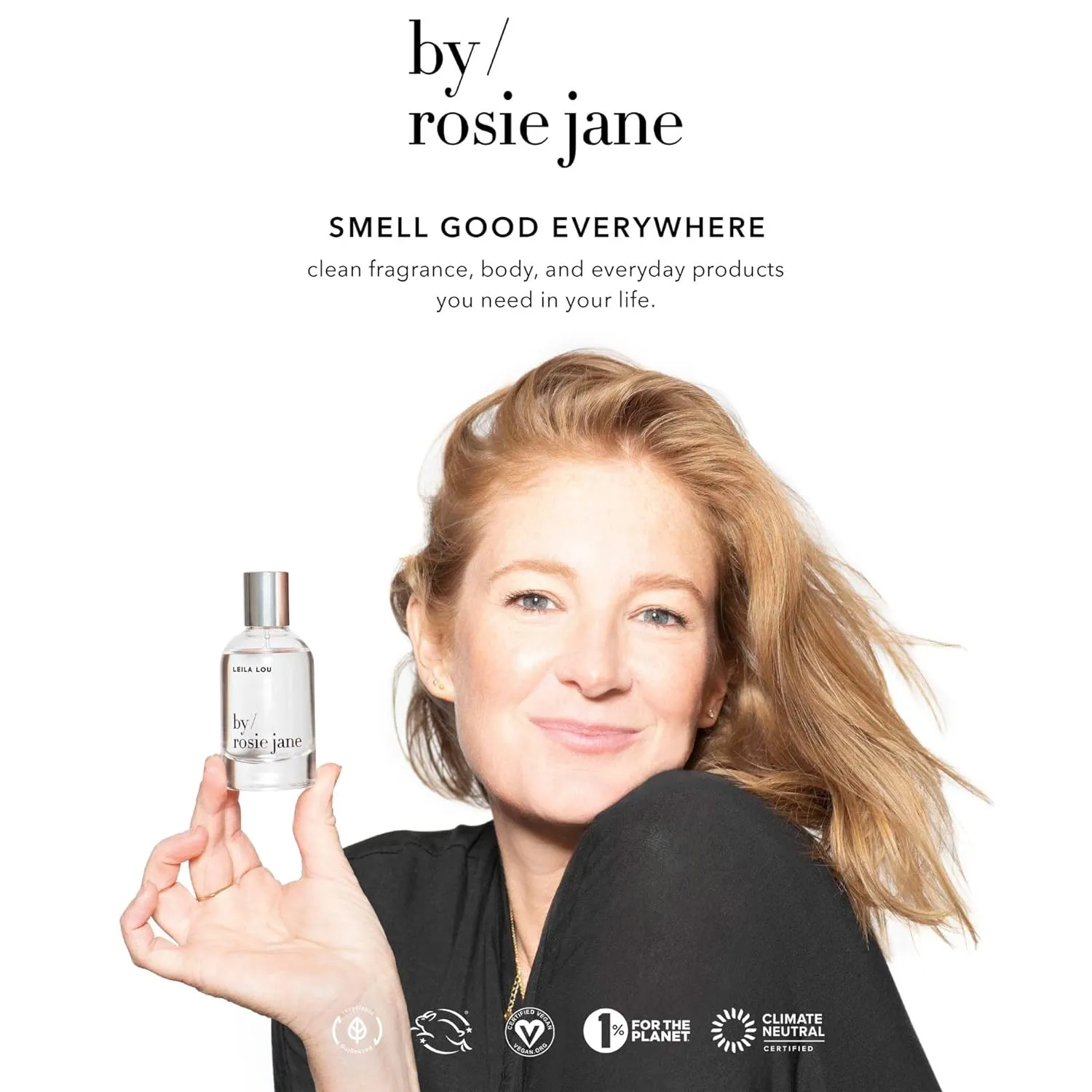 By Rosie Jane Everyday Body Oil (Rosie Fragrance) - Nude Musk & Sweet Rose Scented Body Care with Sunflower, Olive & Rosehip Seed Oil to Hydrate and Nourish Dry Skin (5 fl oz)