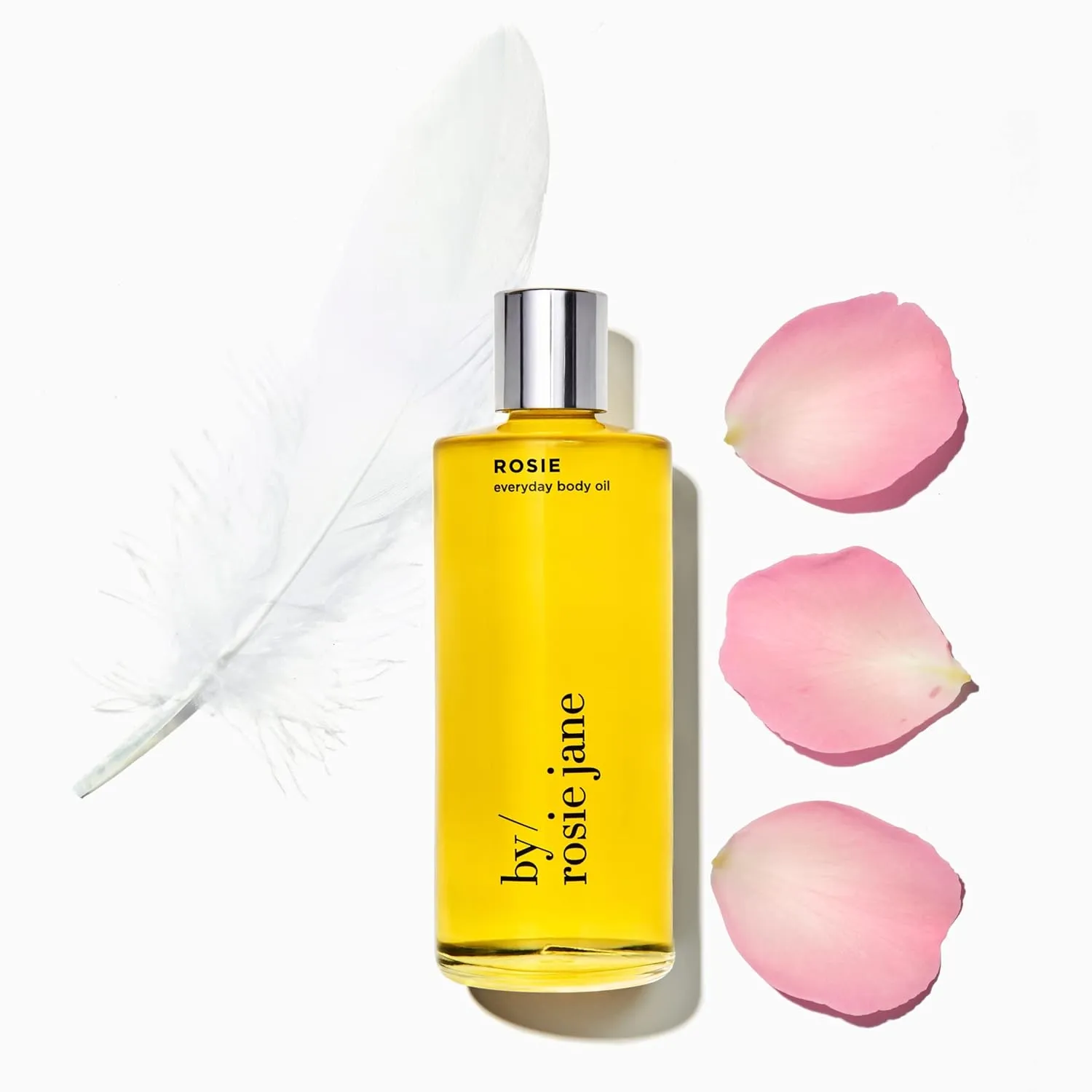 By Rosie Jane Everyday Body Oil (Rosie Fragrance) - Nude Musk & Sweet Rose Scented Body Care with Sunflower, Olive & Rosehip Seed Oil to Hydrate and Nourish Dry Skin (5 fl oz)