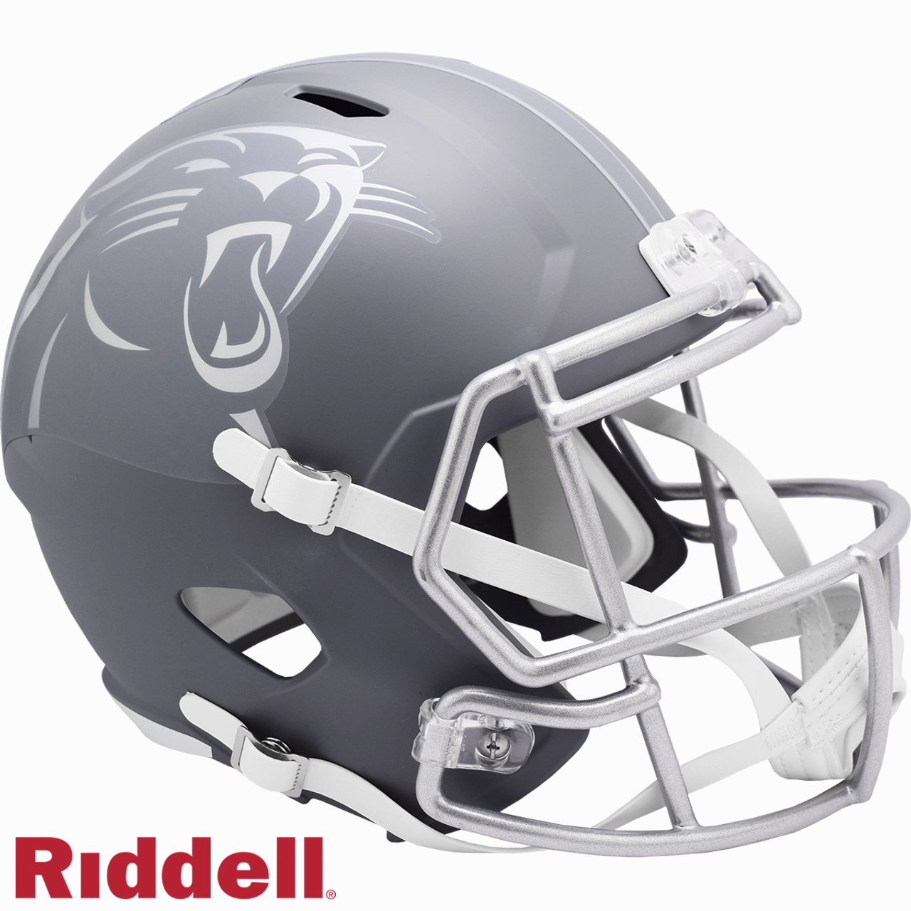 Carolina Panthers Helmet Riddell Replica Full Size Speed Style Slate Alternate - Riddell