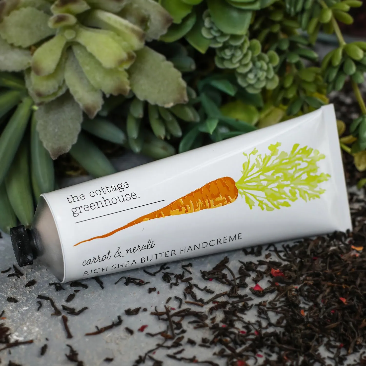 Carrot & Neroli Handcreme, 4 oz. – Hand Lotion for Women, Hand Cream for Dry Cracked Hands, Moisturizing Hand Cream, Shea Butter Lotion, Paraben Free & Vegan