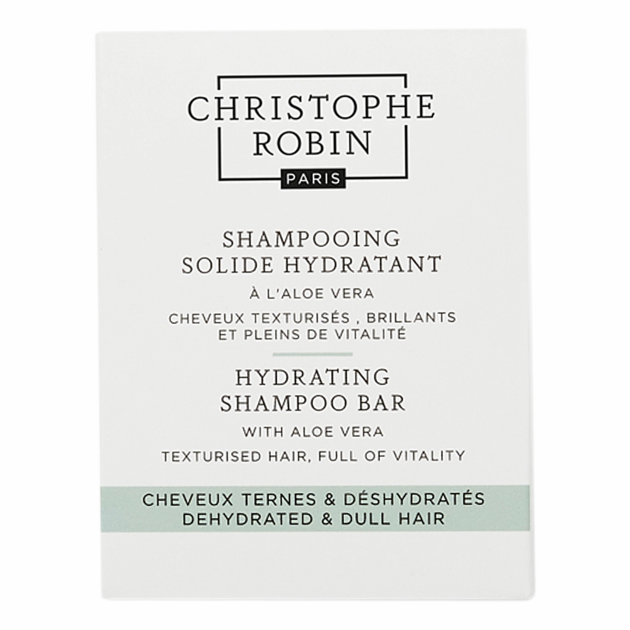 Christophe Robin Hydrating Shampoo Bar With Aloe Vera 100g