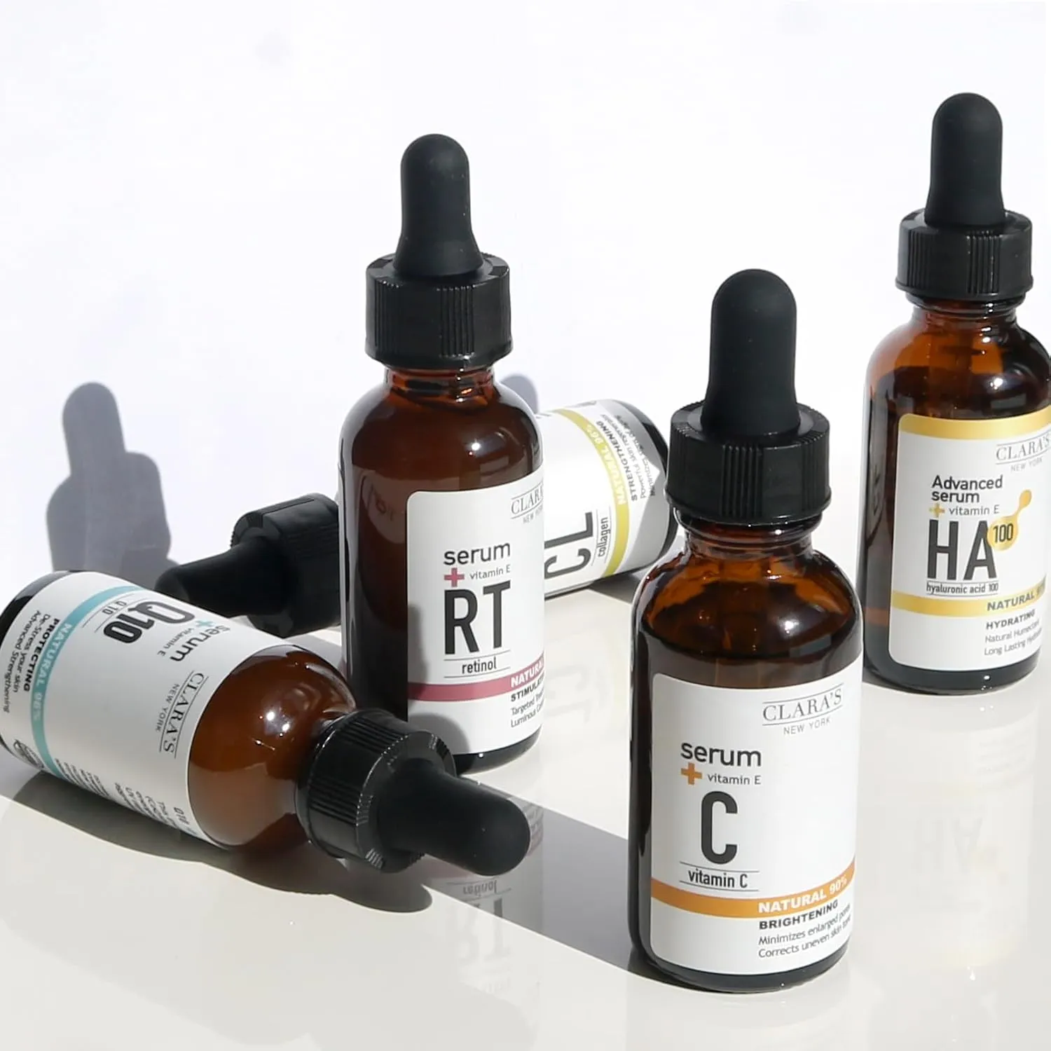 CLARA'S NEW YORK Stimulating Rejuvenating Retinol Facial Serum with Vitamin E for Anti-aging, Reducing Wrinkles & Fine Lines, 30ml /1Fl oz - Made In USA