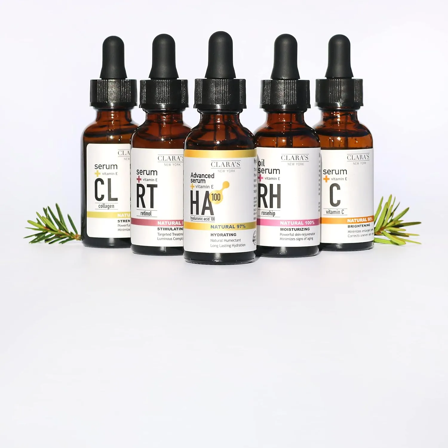 CLARA'S NEW YORK Stimulating Rejuvenating Retinol Facial Serum with Vitamin E for Anti-aging, Reducing Wrinkles & Fine Lines, 30ml /1Fl oz - Made In USA