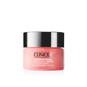 Clinique Moisture Surge Broad Spectrum SPF 28 Sheer Hydrator Face Moisturizer With Hyaluronic Acid, Aloe Bioferment   Provitamin D | Hydrating   Protecting