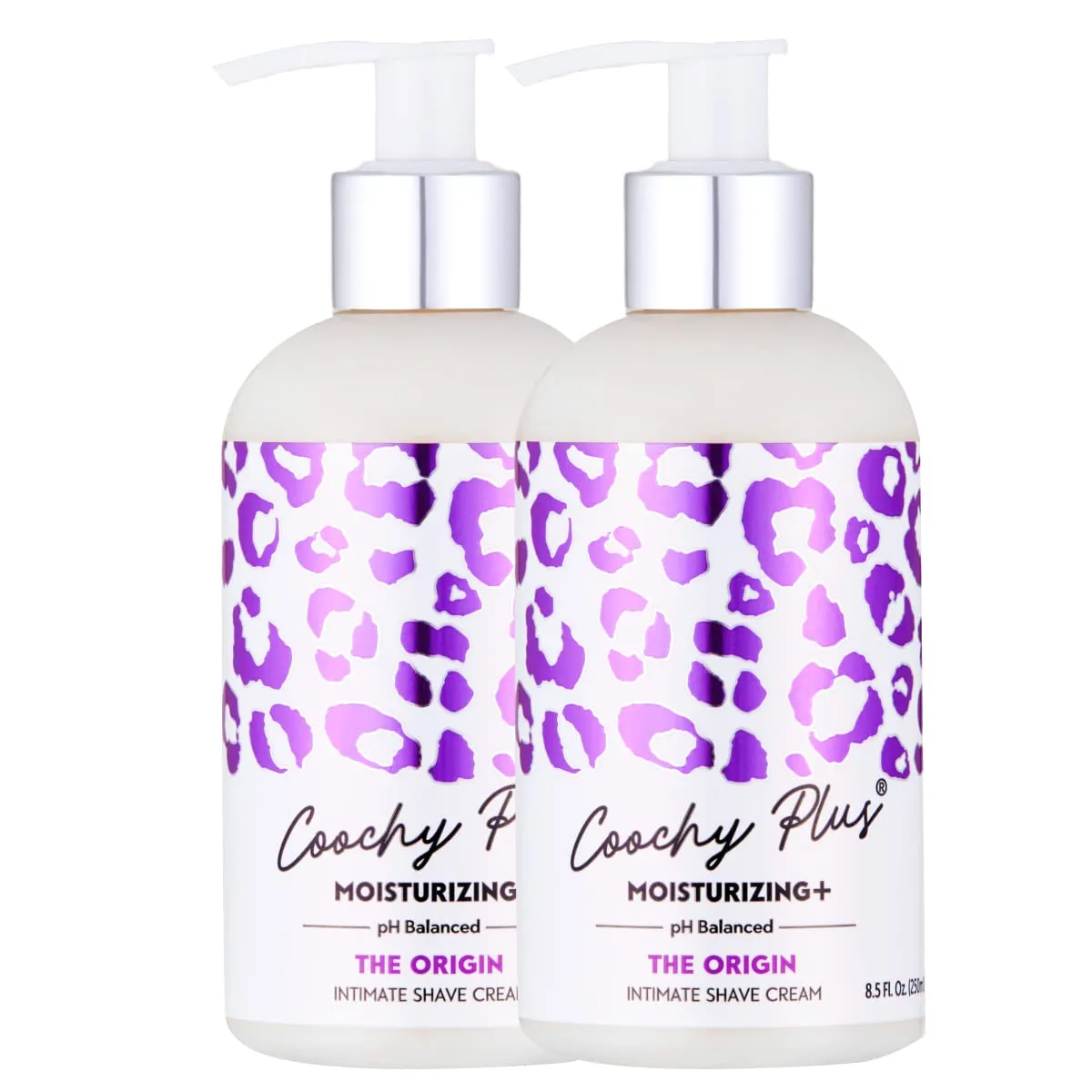 Coochy Intimate Shaving Cream MOISTURIZING Plus THE ORIGIN For Pubic, Bikini Line, Armpit - Rash-Free With Patent-Pending Formula – Prevents Razor Burns & Bumps, In-Grown Hairs, Itchiness 2 Pack