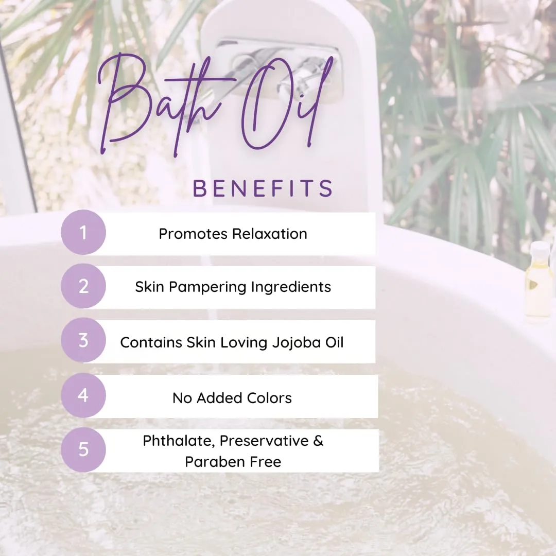 Cucumber Mint Bath Oil by Eclectic Lady - Scented Bath Oil - Relaxing & Moisturizing Bathing Oil - Fragrance Body Oil For Dry & Rough Sensitive Skin - Body Daily Nourishing Shower Oil (4 oz)