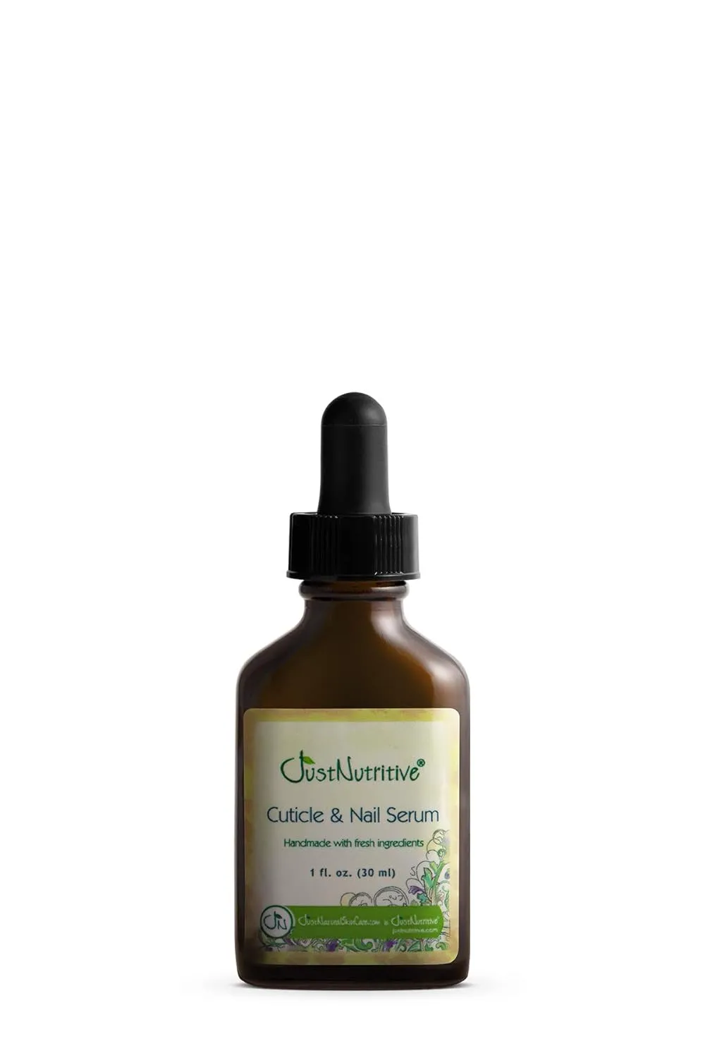 Cuticle & Nail Serum | Natural Moisturizing Nail Oil | For Rigid Cuticles | Nail Care for Damaged Weak Nails | Just Nutritive | 1 Fl Oz