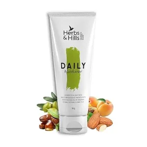 Daily Moisturizer Cream - 100g For All Skin Types with Almond, Olive, Avocado Oil, Keep Soft, Hydrated & Supple, Remove Puffiness, Prevent UV Damage, Improve Health